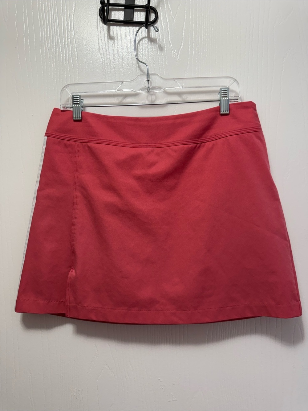 Adidas ClimaCool 3-Stripe Athletic Pink Skort Women’s Size 8 With Side Zipper